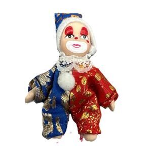 Cameo Kids Collection Miniature Porcelain Clown 2.5” {YY}